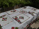 Nappe de table wax , sets de table et serviettes de table.